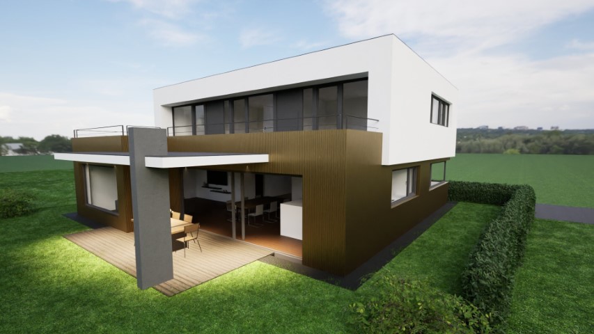 entwurf modernes einfamilienhaus